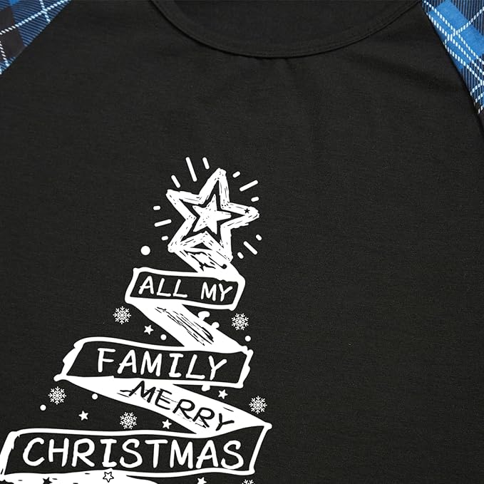 Family Christmas Match Pajamas Set Christmas Family Matching Pjs Sets With Pocket