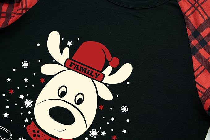 Family Christmas Match Pajamas Set Christmas Family Matching Pjs Sets With Pocket