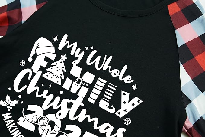 Family Christmas Match Pajamas Set Christmas Family Matching Pjs Sets With Pocket