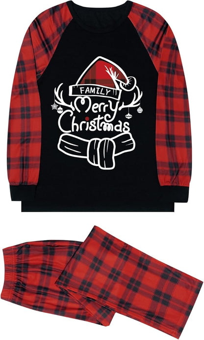 Family Christmas Match Pajamas Christmas Family Pjs Matching Sets With Pocket