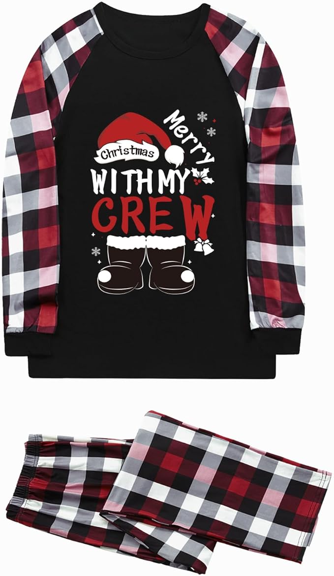 Family Christmas Match Pajamas Set Christmas Family Matching Pjs Sets With Pocket