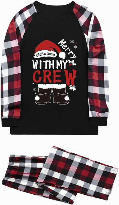 Family Christmas Match Pajamas Set Christmas Family Matching Pjs Sets With Pocket