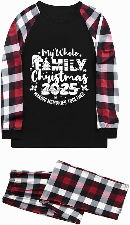 Family Christmas Match Pajamas Set Christmas Family Matching Pjs Sets With Pocket