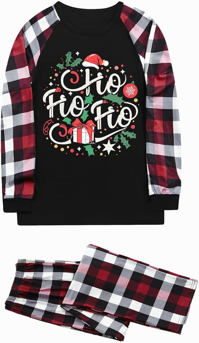 Family Christmas Match Pajamas Christmas Family Pjs Matching Sets With Pocket