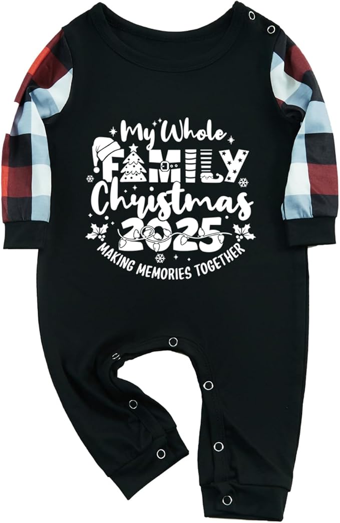 Family Christmas Match Pajamas Christmas Family Pjs Matching Sets With Pocket