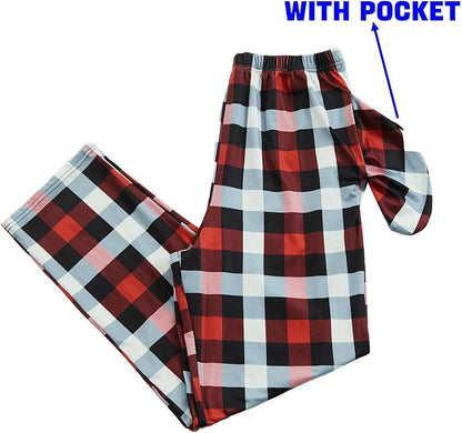 Family Christmas Match Pajamas Christmas Family Pjs Matching Sets With Pocket