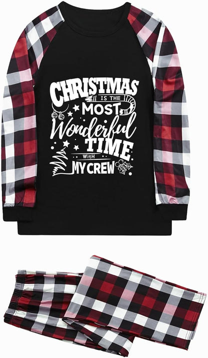 Family Christmas Match Pajamas Set Christmas Family Matching Pjs Sets With Pocket