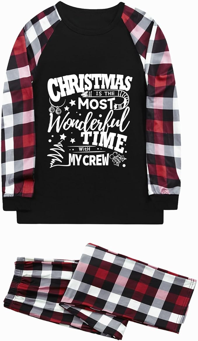 Family Christmas Match Pajamas Christmas Family Pjs Matching Sets With Pocket