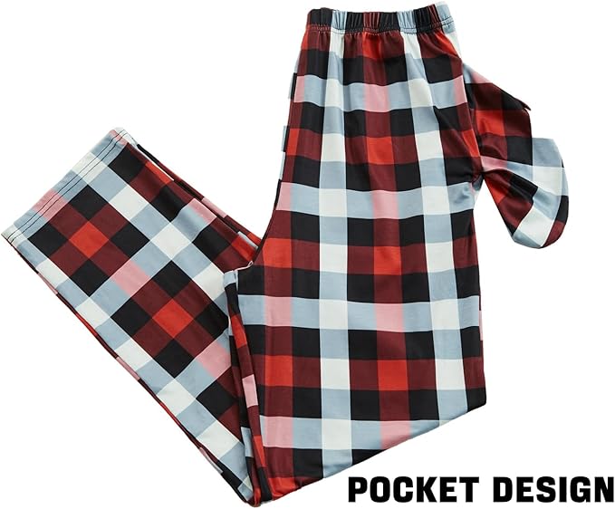 Family Christmas Match Pajamas Set Christmas Family Matching Pjs Sets With Pocket