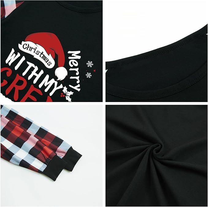 Family Christmas Match Pajamas Christmas Family Pjs Matching Sets With Pocket