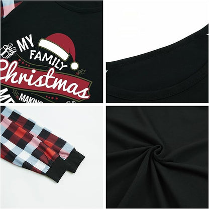 Family Christmas Match Pajamas Christmas Family Pjs Matching Sets With Pocket
