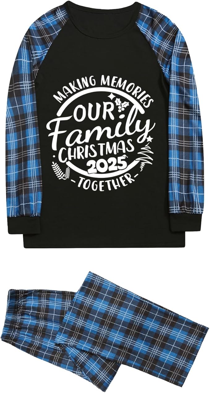 Family Christmas Match Pajamas Christmas Family Pjs Matching Sets With Pocket