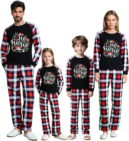 Family Christmas Match Pajamas Christmas Family Pjs Matching Sets With Pocket