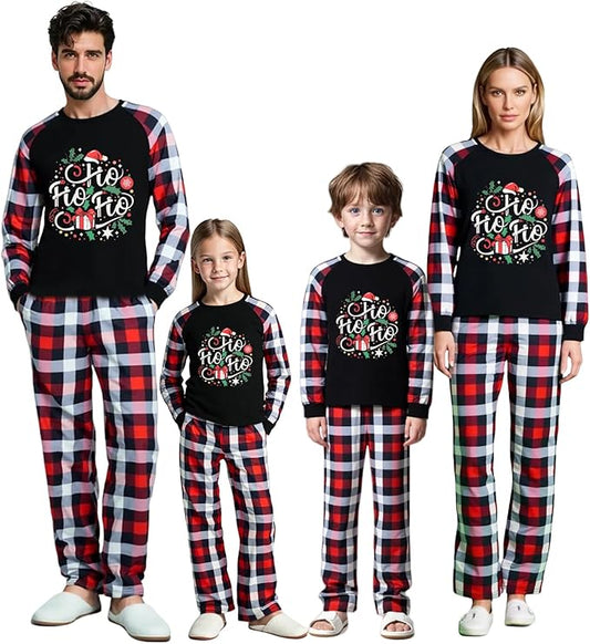 Family Christmas Match Pajamas Christmas Family Pjs Matching Sets With Pocket
