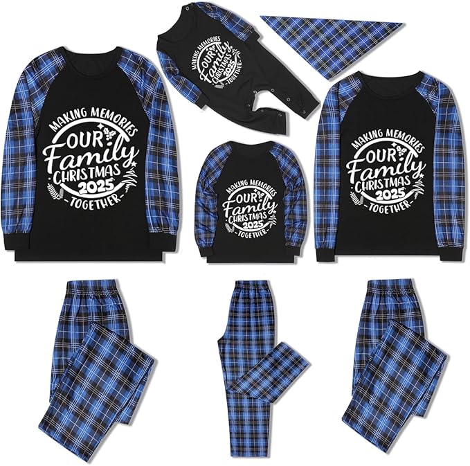 Christmas Pajamas for Family Christmas Pjs Family Pjs Matching Sets With Pocket