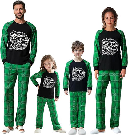 Family Christmas Match Pajamas Set Christmas Family Matching Pjs Sets With Pocket