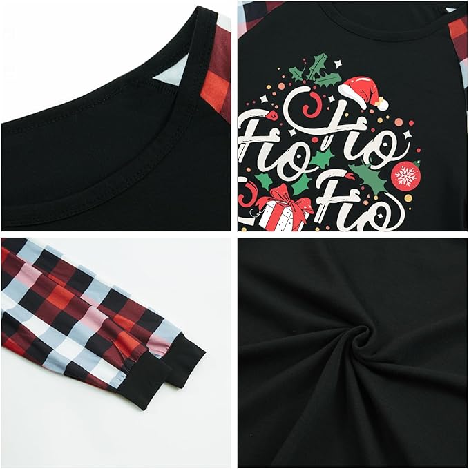 Family Christmas Match Pajamas Christmas Family Pjs Matching Sets With Pocket