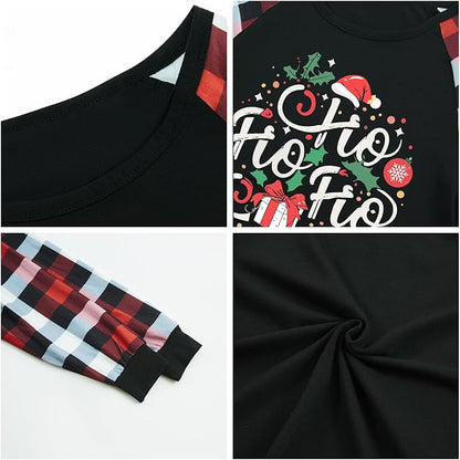 Family Christmas Match Pajamas Christmas Family Pjs Matching Sets With Pocket