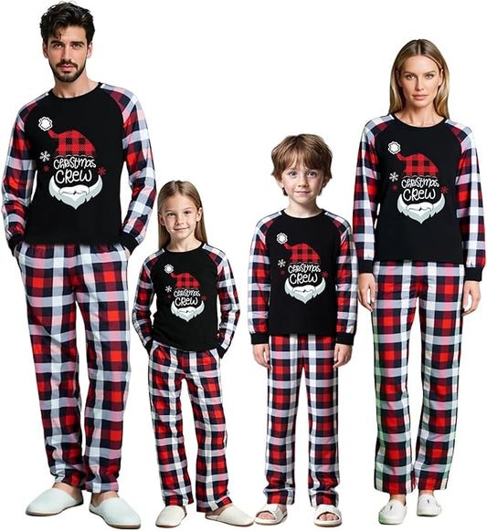 Family Christmas Match Pajamas Christmas Family Pjs Matching Sets With Pocket