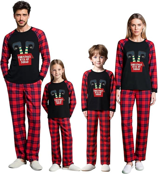 Family Christmas Match Pajamas Christmas Family Pjs Matching Sets With Pocket