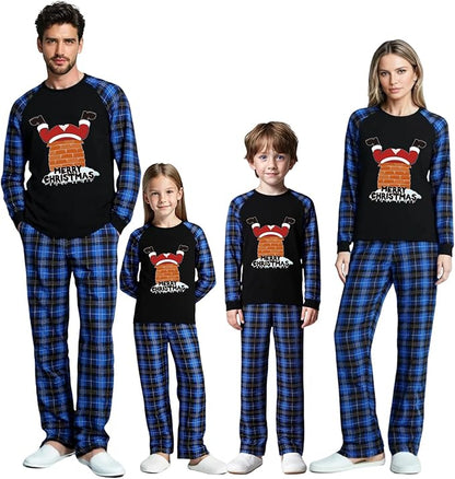 Family Christmas Match Pajamas Christmas Family Pjs Matching Sets With Pocket