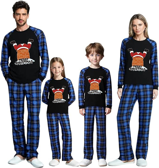 Family Christmas Match Pajamas Christmas Family Pjs Matching Sets With Pocket