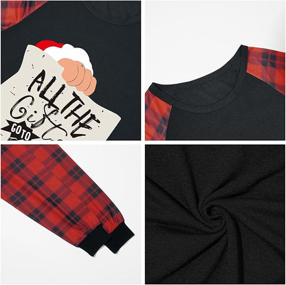 Family Christmas Match Pajamas Christmas Family Pjs Matching Sets With Pocket