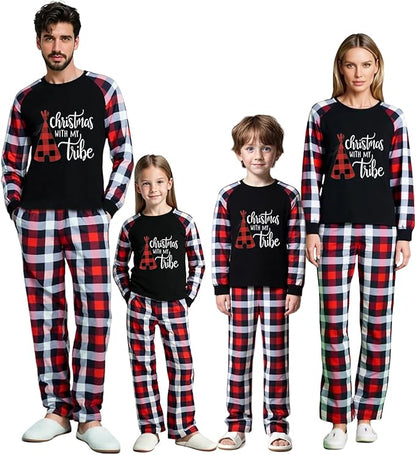 Family Christmas Match Pajamas Christmas Family Pjs Matching Sets With Pocket