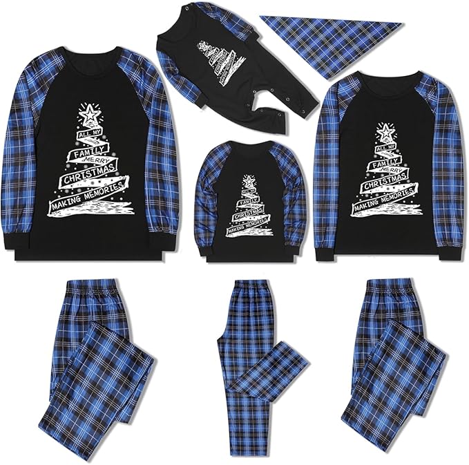 Christmas Pajamas for Family Christmas Pjs Family Pjs Matching Sets With Pocket