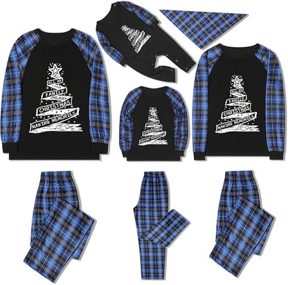 Christmas Pajamas for Family Christmas Pjs Family Pjs Matching Sets With Pocket