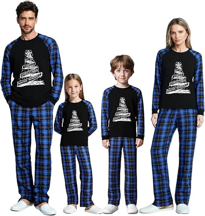 Family Christmas Match Pajamas Christmas Family Pjs Matching Sets With Pocket