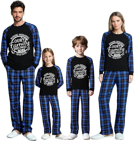 Family Christmas Match Pajamas Christmas Family Pjs Matching Sets With Pocket