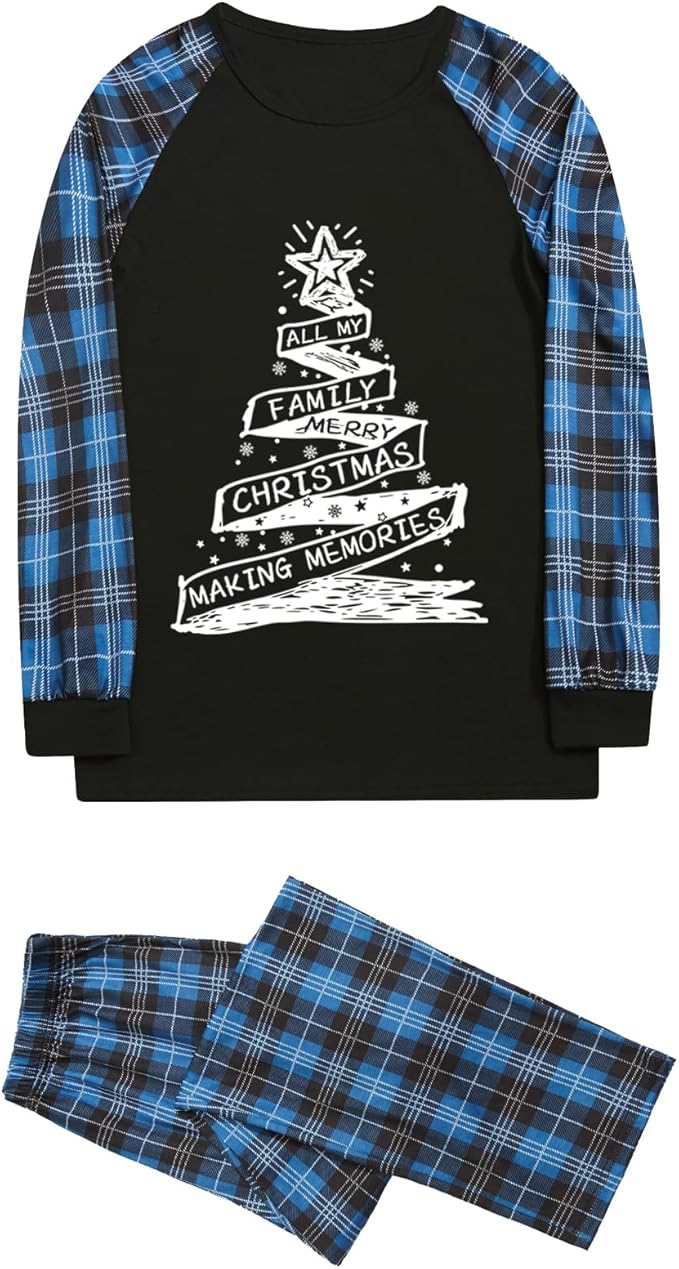 Family Christmas Match Pajamas Christmas Family Pjs Matching Sets With Pocket