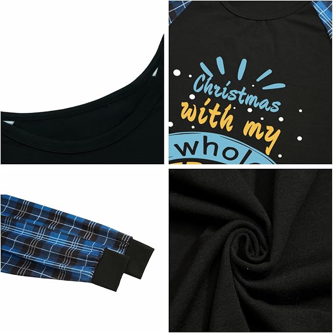 Christmas Pajamas for Family Christmas Pjs Family Pjs Matching Sets With Pocket