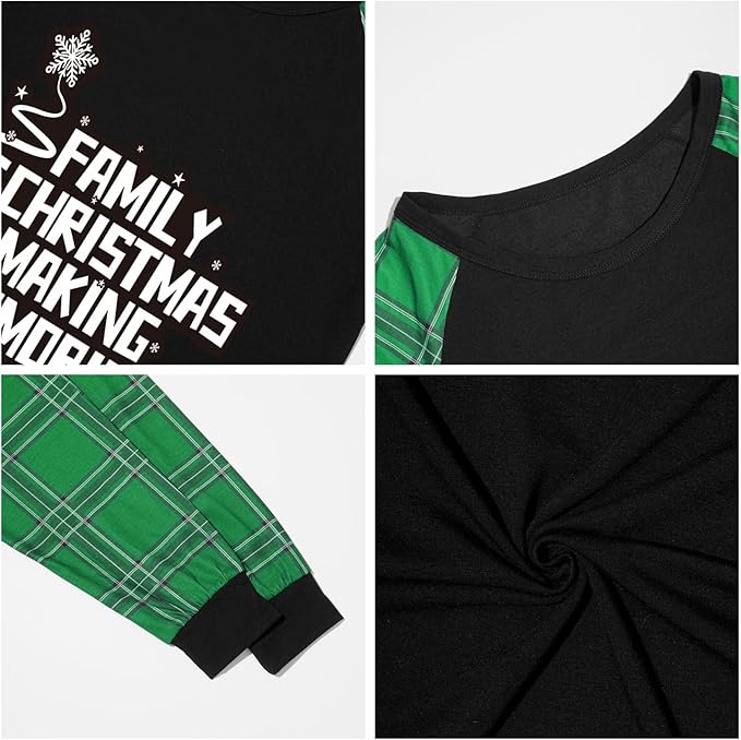 Family Christmas Match Pajamas Christmas Family Pjs Matching Sets With Pocket