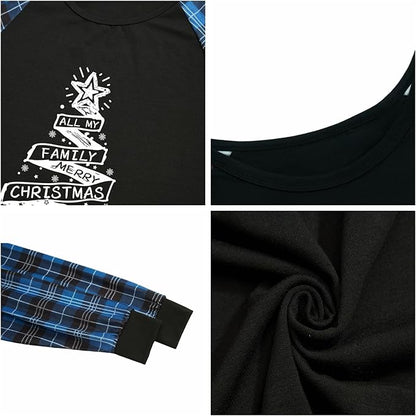 Family Christmas Match Pajamas Christmas Family Pjs Matching Sets With Pocket