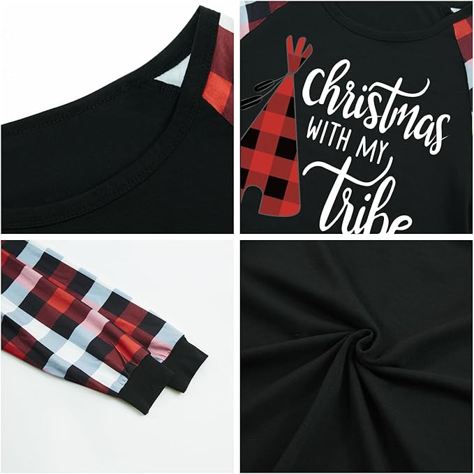 Christmas Pajamas for Family Christmas Pjs Family Pjs Matching Sets With Pocket