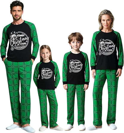 Family Christmas Match Pajamas Christmas Family Pjs Matching Sets With Pocket