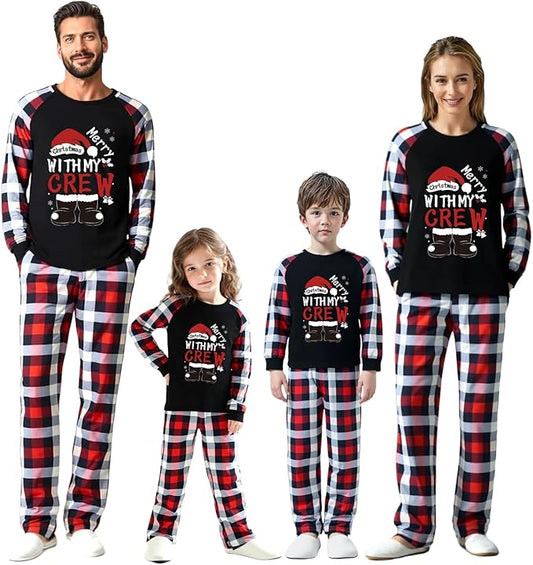 Family Christmas Match Pajamas Set Christmas Family Matching Pjs Sets With Pocket