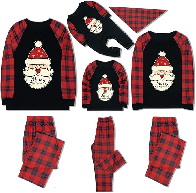 Christmas Pajamas for Family Christmas Pjs Family Pjs Matching Sets With Pocket