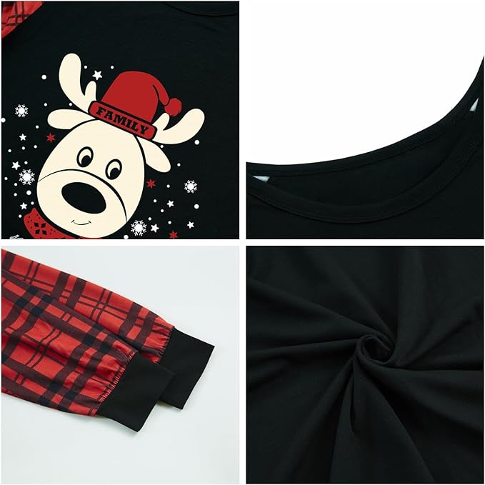 Family Christmas Match Pajamas Christmas Family Pjs Matching Sets With Pocket