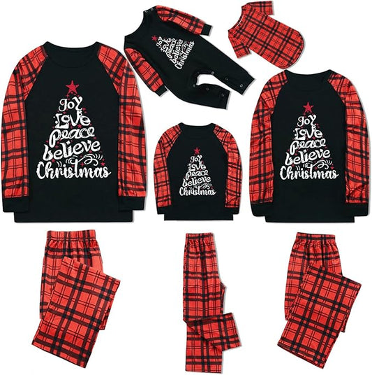 Christmas Pajamas for Family Christmas Pjs Family Pjs Matching Sets With Pocket