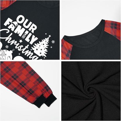 Family Christmas Match Pajamas Christmas Family Pjs Matching Sets With Pocket