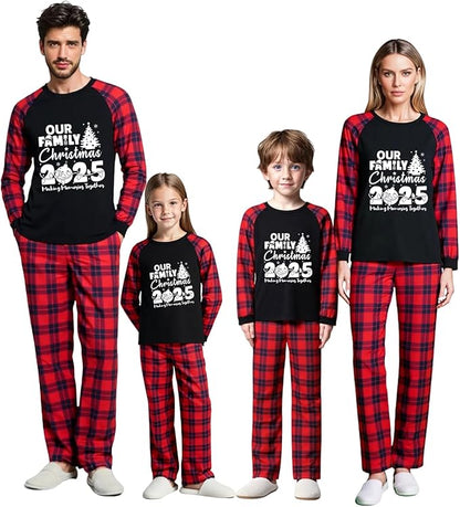Family Christmas Match Pajamas Christmas Family Pjs Matching Sets With Pocket