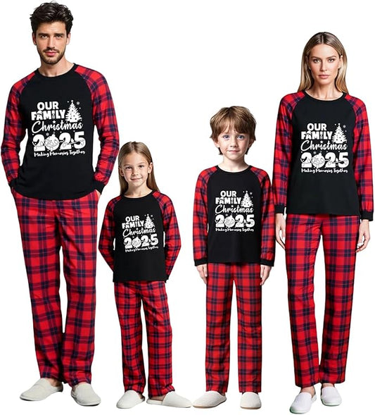 Family Christmas Match Pajamas Christmas Family Pjs Matching Sets With Pocket