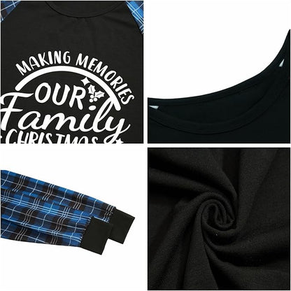 Family Christmas Match Pajamas Christmas Family Pjs Matching Sets With Pocket