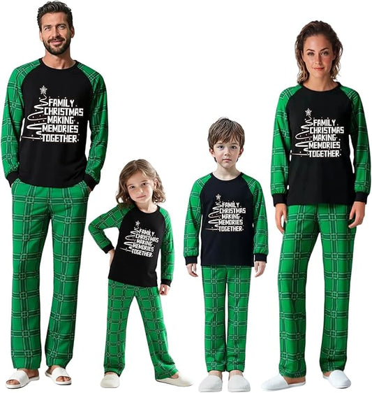 Family Christmas Match Pajamas Set Christmas Family Matching Pjs Sets With Pocket