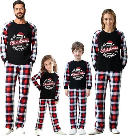 Family Christmas Match Pajamas Set Christmas Family Matching Pjs Sets With Pocket