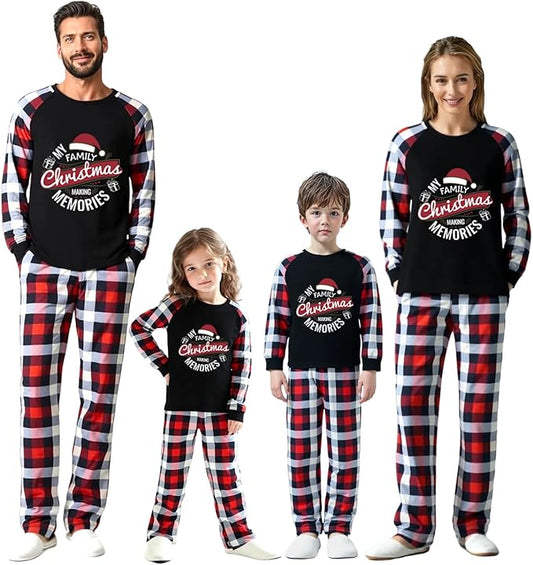Family Christmas Match Pajamas Set Christmas Family Matching Pjs Sets With Pocket