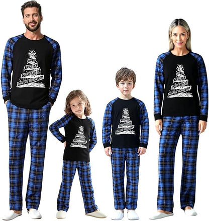 Family Christmas Match Pajamas Set Christmas Family Matching Pjs Sets With Pocket
